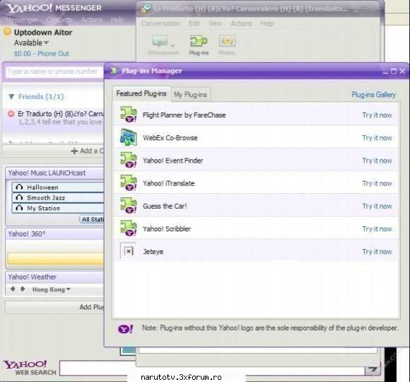 yahoo messenger 
  yahoo messenger 10